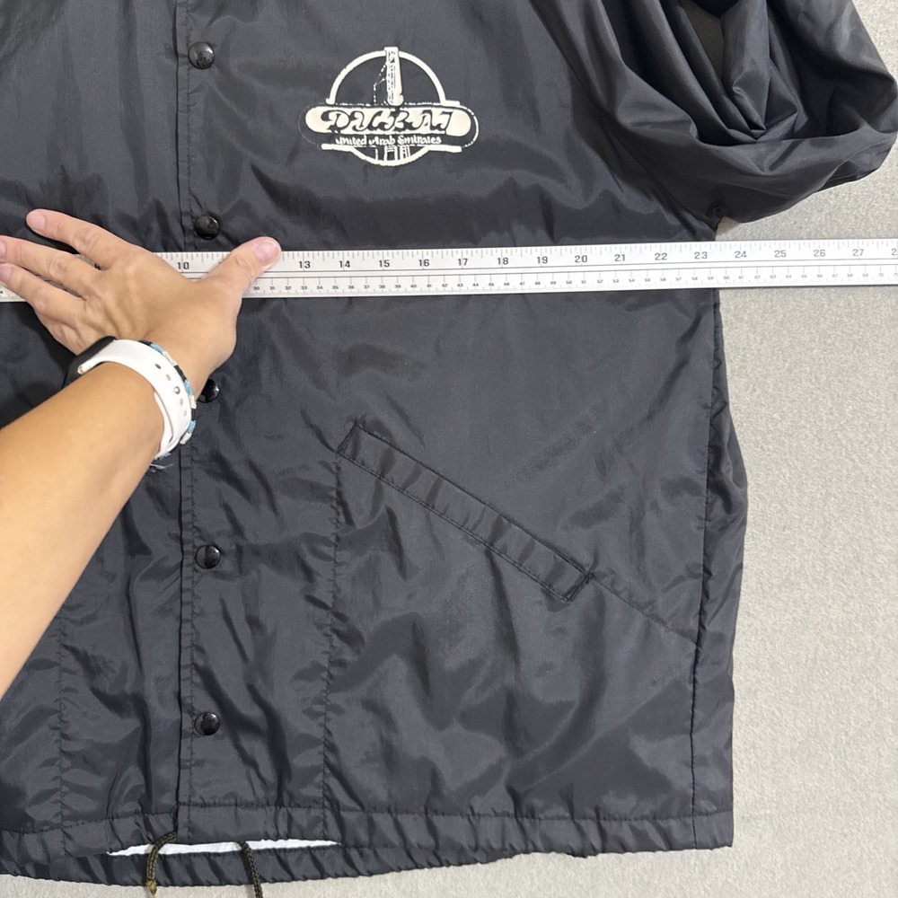 Vtg Lined Windbreaker Jacket L USA Front Logo "Dubai United Arab" Oil Comp RARE - Picture 10 of 10